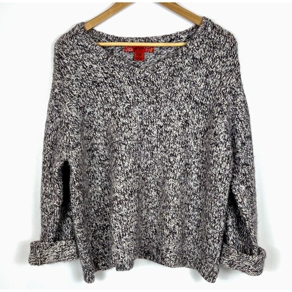 SKYR Women’s Vintage Chunky Fuzzy Mottled Mohair Wool Blend Sweater Warm XL Y2K - Picture 2 of 16